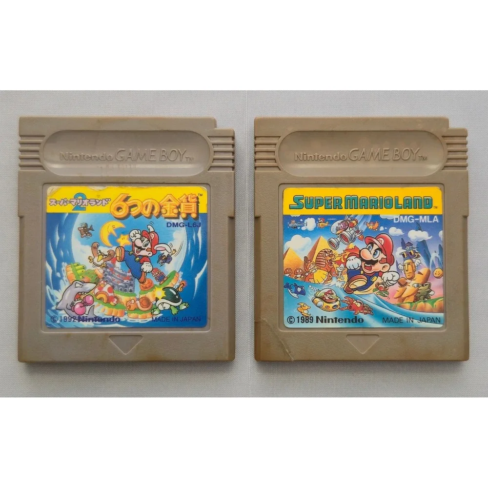 Super Mario Land 1 & 2 Game Bundle - Nintendo GB Game Boy - Japan Import
